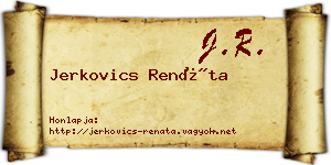 Jerkovics Renáta névjegykártya